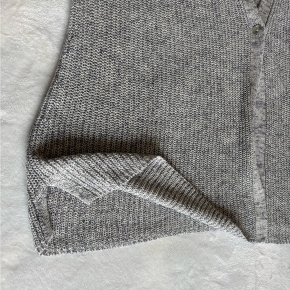J. Jill Cardigan Knit Gray Sweater V- neck Open Front Size 2X( 20-22W) - Picture 6 of 8